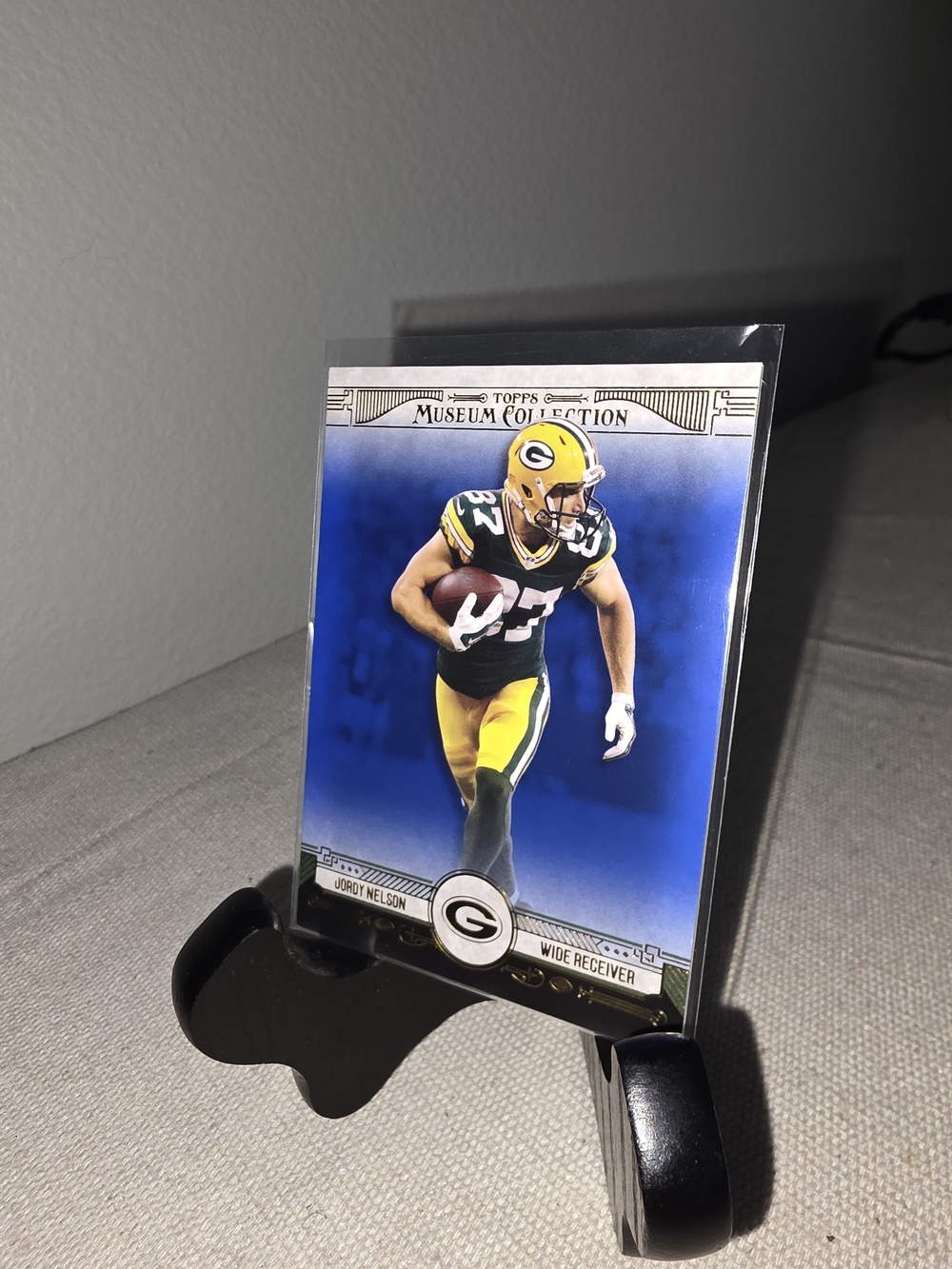 Topps Museum Collection Jordy Nelson Green Bay Packers # Card - Blue Background